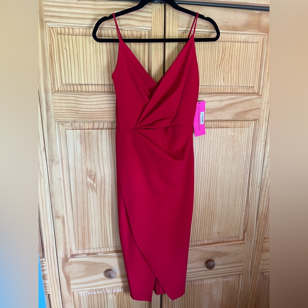New with tags Betsy Johnson faux wrap dress
